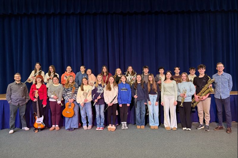 Senior students on a boat in Lake George