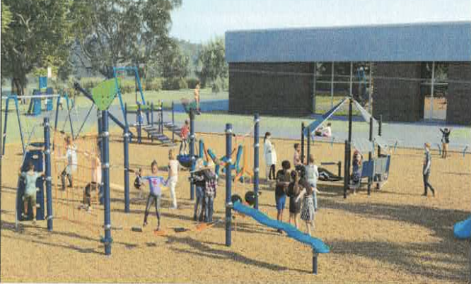 Children playing on playground