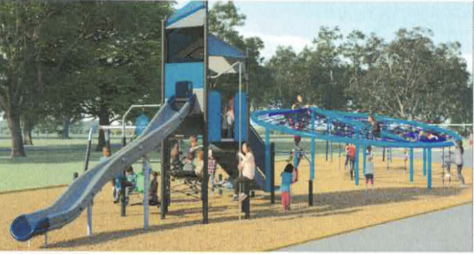 children playing on playground